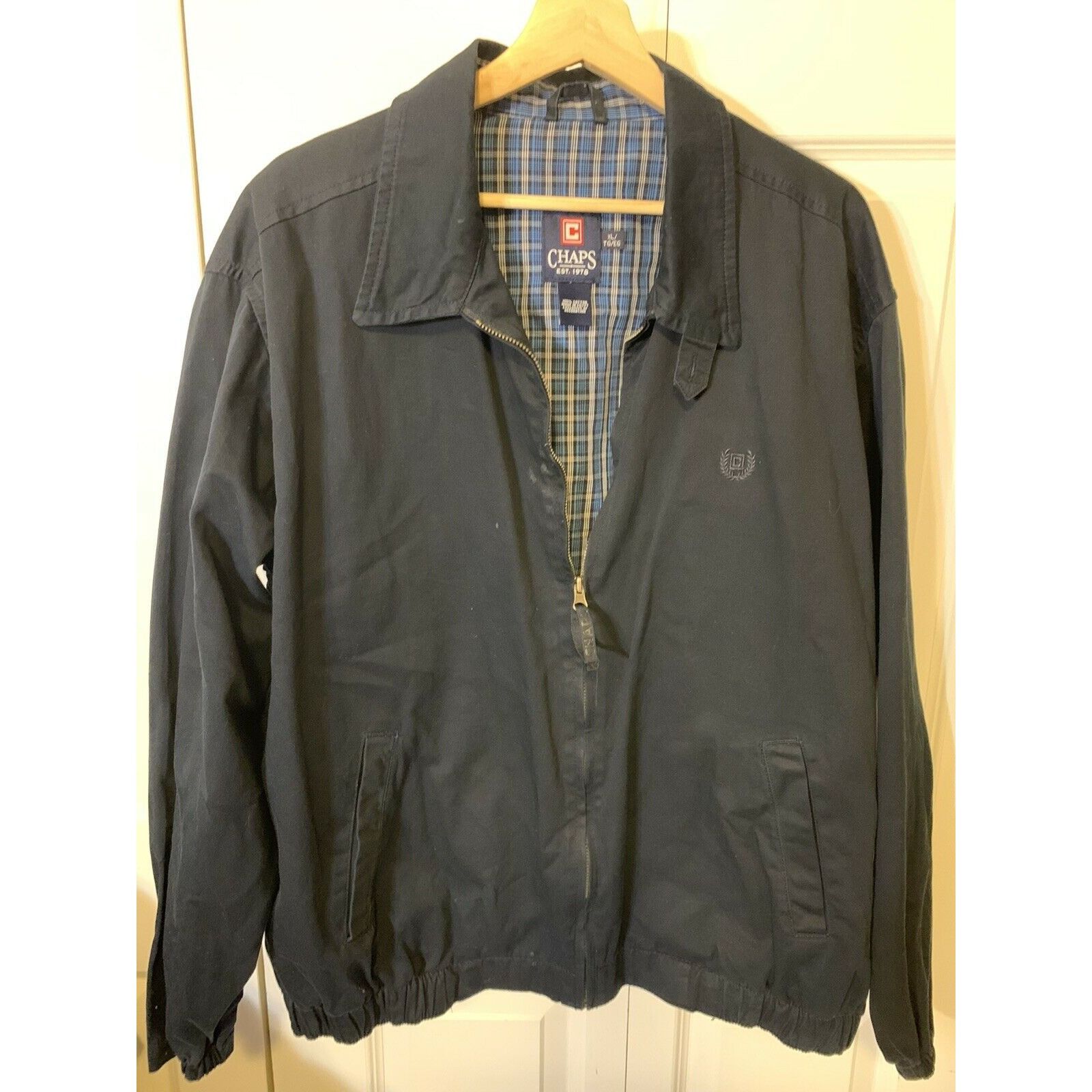 Chaps Chaps Made In Egypt Men’s XL Blue Full Zip Vintage Jacket Size US XL / EU 56 / 4 - 4 Thumbnail