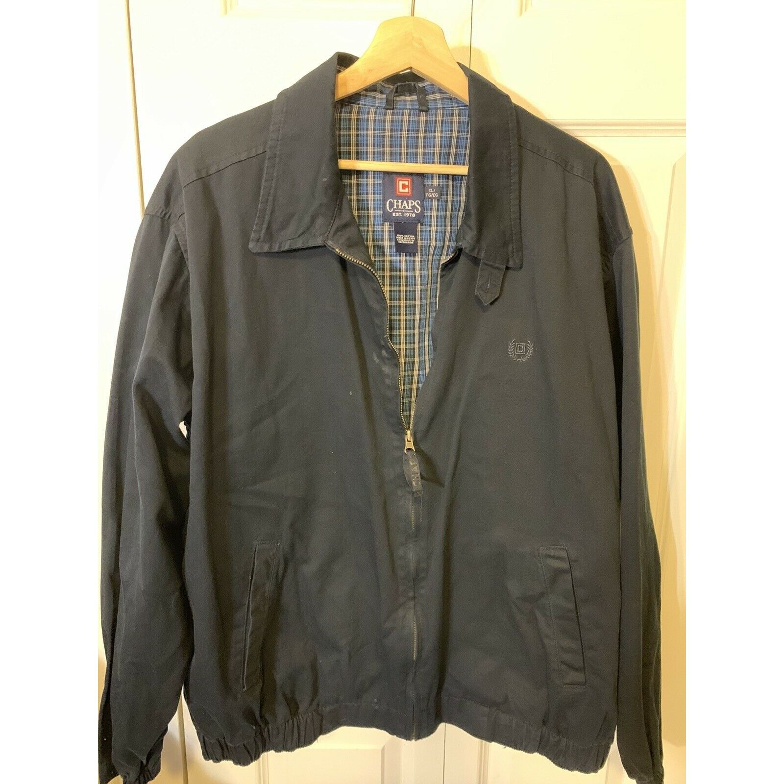 Chaps Chaps Made In Egypt Men’s XL Blue Full Zip Vintage Jacket Size US XL / EU 56 / 4 - 7 Thumbnail