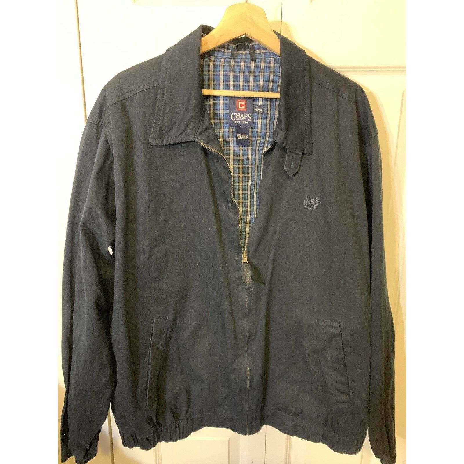 Chaps Chaps Made In Egypt Men’s XL Blue Full Zip Vintage Jacket Size US XL / EU 56 / 4 - 6 Thumbnail