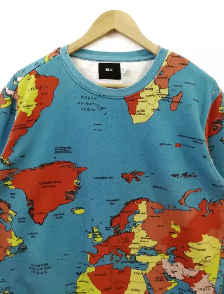 Bdg × Vintage Bdg world maps sweatshirts crewneck overprint Size US S / EU 44-46 / 1 - 3 Thumbnail