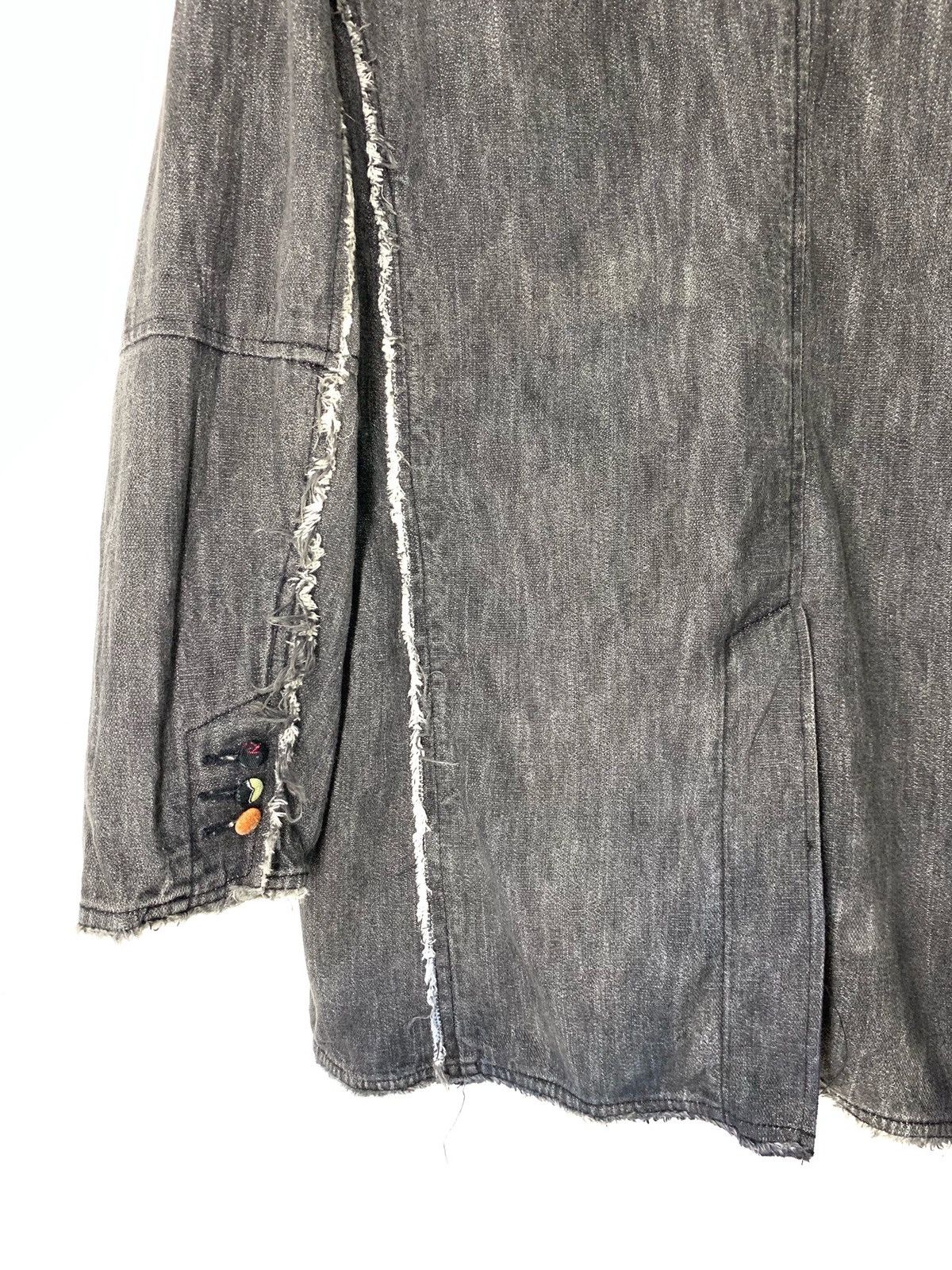 If Six Was Nine × Japanese Brand × Le Grande Bleu (L.G.B.) 🇯🇵Vintage Japan Distress Cut Denim Grunge Jacket Size US M / EU 48-50 / 2 - 6 Thumbnail