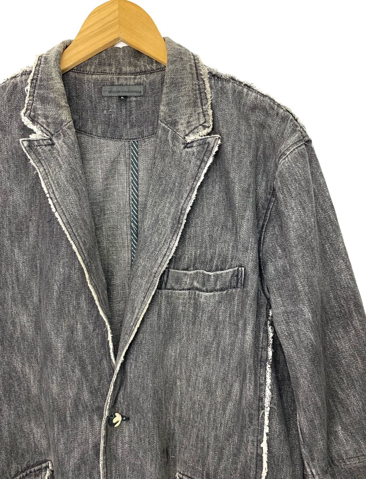 If Six Was Nine × Japanese Brand × Le Grande Bleu (L.G.B.) 🇯🇵Vintage Japan Distress Cut Denim Grunge Jacket Size US M / EU 48-50 / 2 - 2 Thumbnail