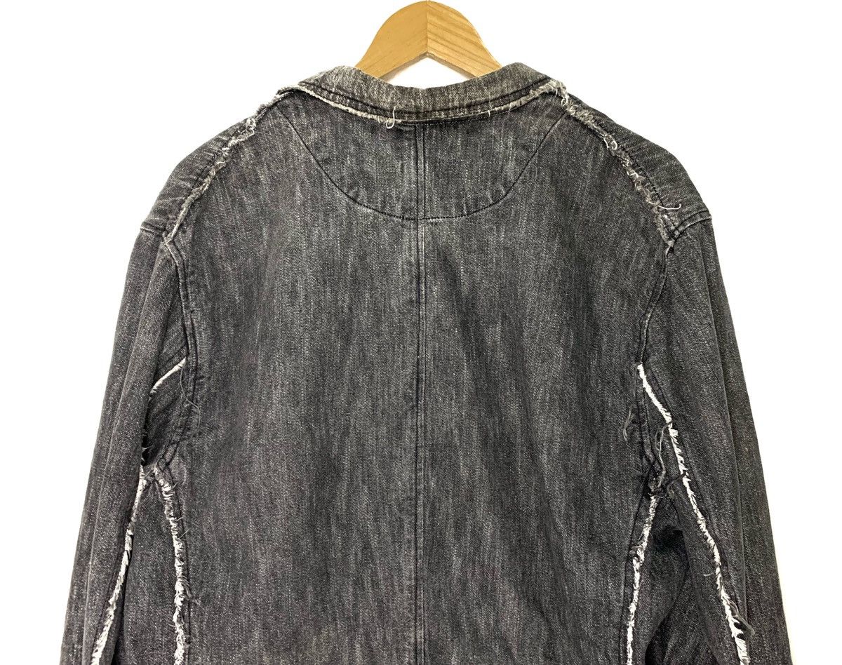 If Six Was Nine × Japanese Brand × Le Grande Bleu (L.G.B.) 🇯🇵Vintage Japan Distress Cut Denim Grunge Jacket Size US M / EU 48-50 / 2 - 4 Thumbnail