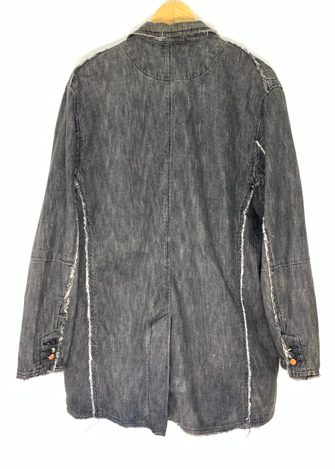 If Six Was Nine × Japanese Brand × Le Grande Bleu (L.G.B.) 🇯🇵Vintage Japan Distress Cut Denim Grunge Jacket Size US M / EU 48-50 / 2 - 5 Thumbnail