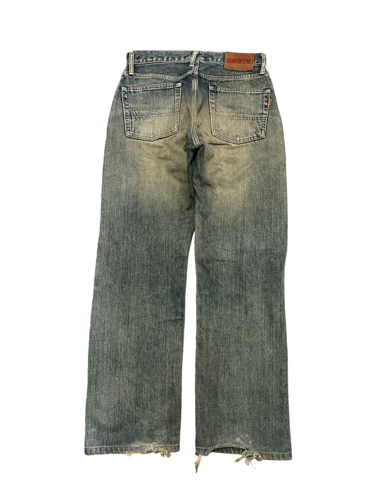Japanese Brand THRASHED EDWIN 505 SALVAGE DISTRESSED DENIM PANT Size US 29 - 6 Thumbnail