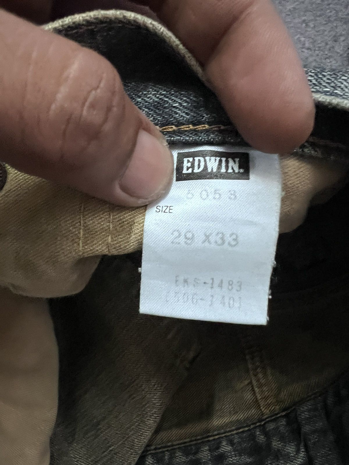 Japanese Brand THRASHED EDWIN 505 SALVAGE DISTRESSED DENIM PANT Size US 29 - 8 Thumbnail