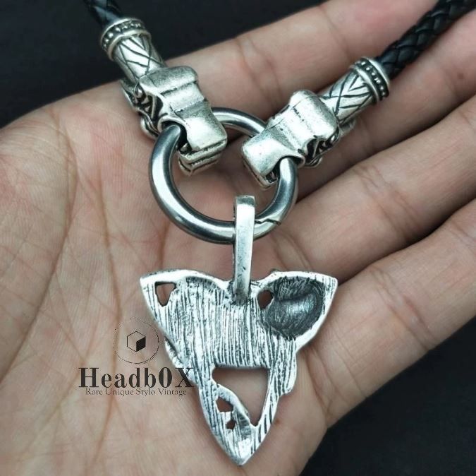 Jewelry Viking Celtic Knot Wolf Head Necklaces Size ONE SIZE - 2 Thumbnail