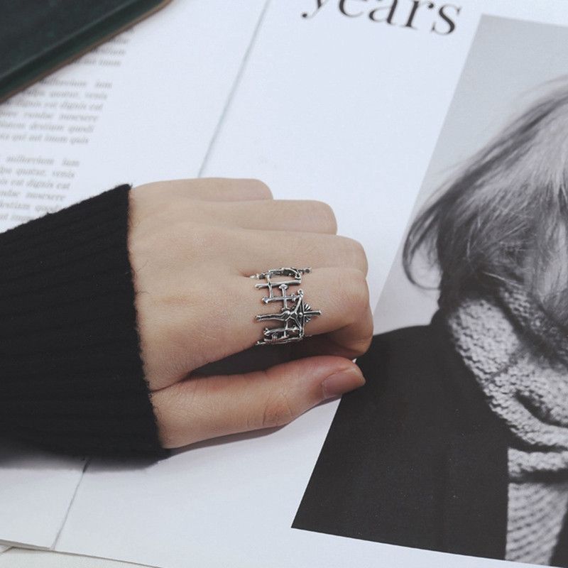 Jewelry Jesus Cross Open Ring Size ONE SIZE - 3 Thumbnail