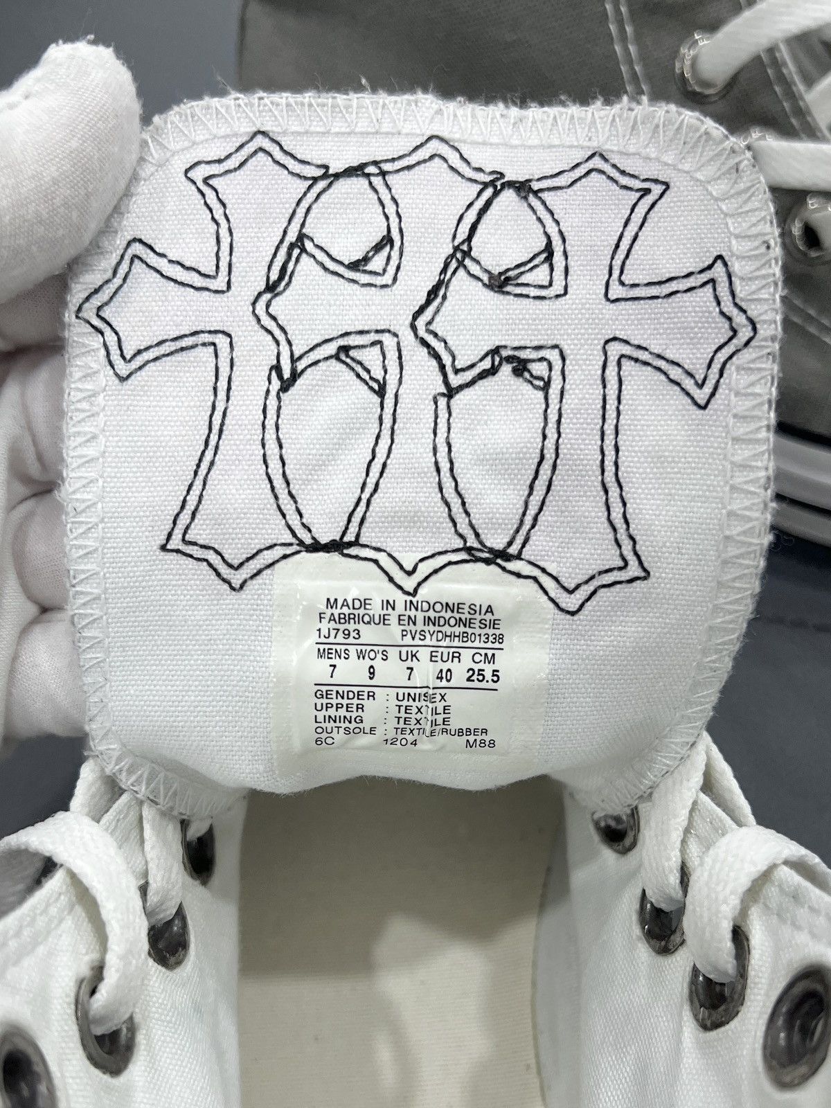Chrome Hearts Chrome Hearts Converse All Star High Size US 7 / EU 40 - 10 Thumbnail
