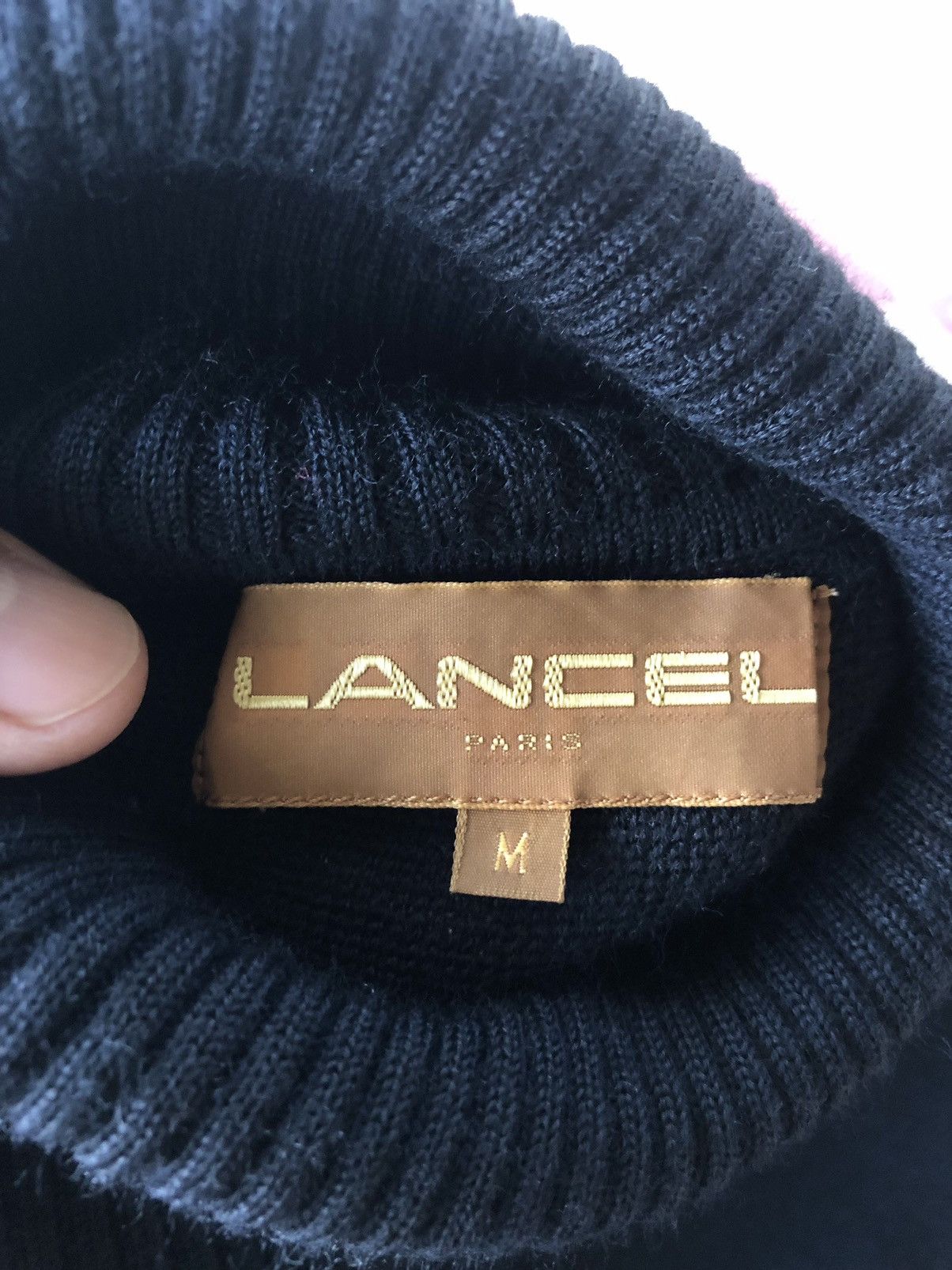 Japanese Brand × Lancel × Vintage Vintage LANCEL turtleneck knitted top Size M / US 6-8 / IT 42-44 - 7 Thumbnail