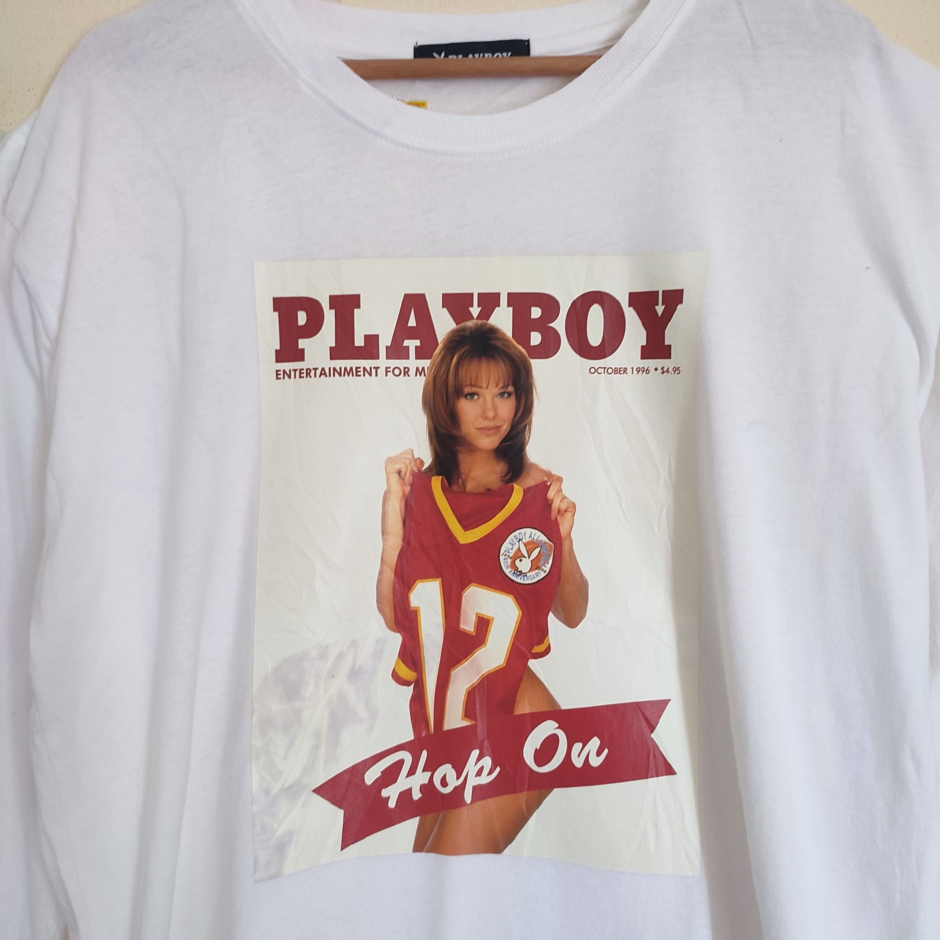 Playboy × Vintage PLAYBOY Long Sleeve Tshirt Size US L / EU 52-54 / 3 - 2 Thumbnail