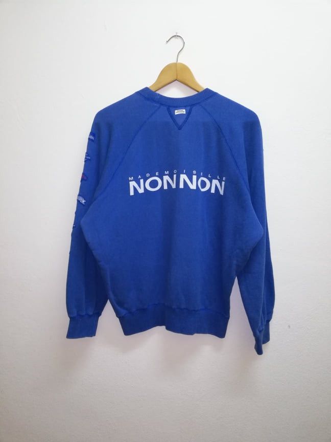 Japanese Brand Vintage Mademoiselle Non Non Crewneck Sweatshirt (c23) Size US M / EU 48-50 / 2 - 1 Thumbnail