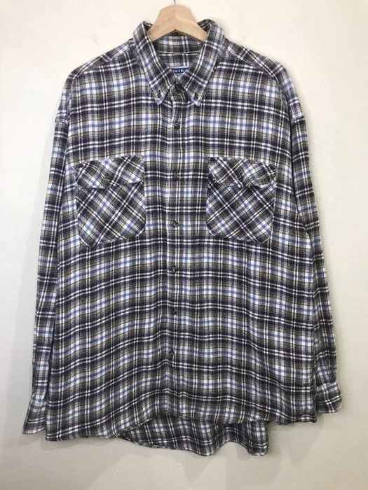 image of Break Off Plaid Tartan Flannel Shirt, Men's (Size Large)