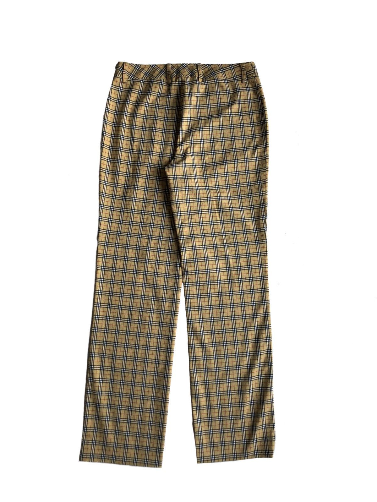 Burberry 1990s Burberry Nova Check Straight Trousers Size 27" / US 4 / IT 40 - 4 Thumbnail