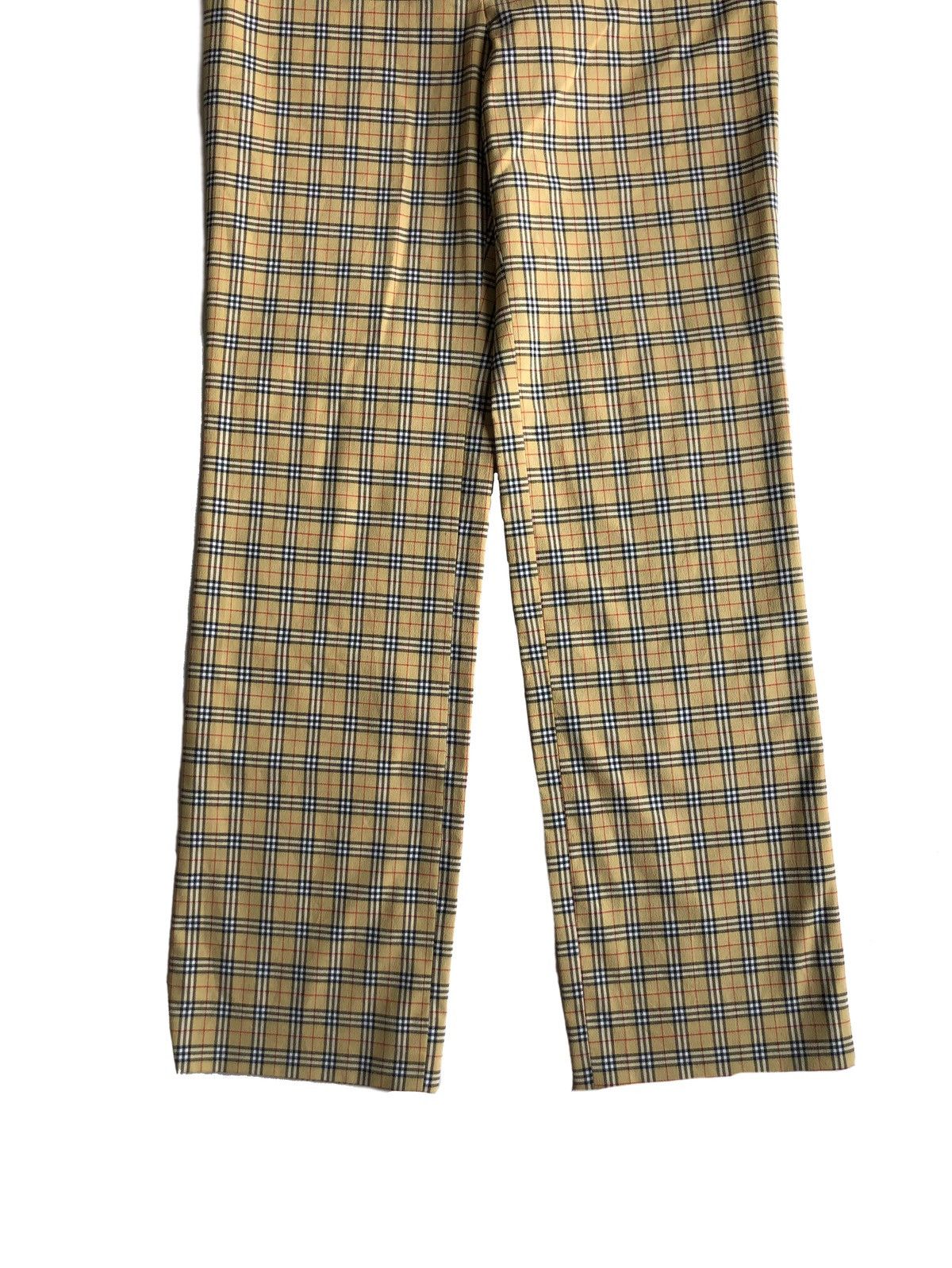 Burberry 1990s Burberry Nova Check Straight Trousers Size 27" / US 4 / IT 40 - 3 Thumbnail