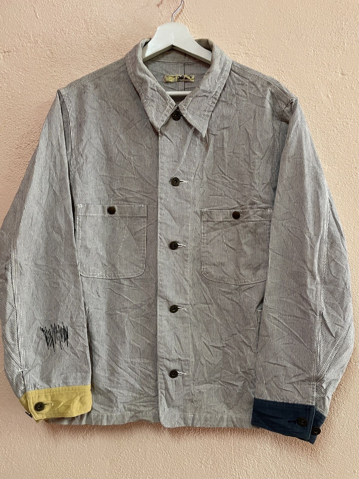 Japanese Brand Archival Made in Japan chore jacket patchwork military army Size US S / EU 44-46 / 1 - 1 Thumbnail