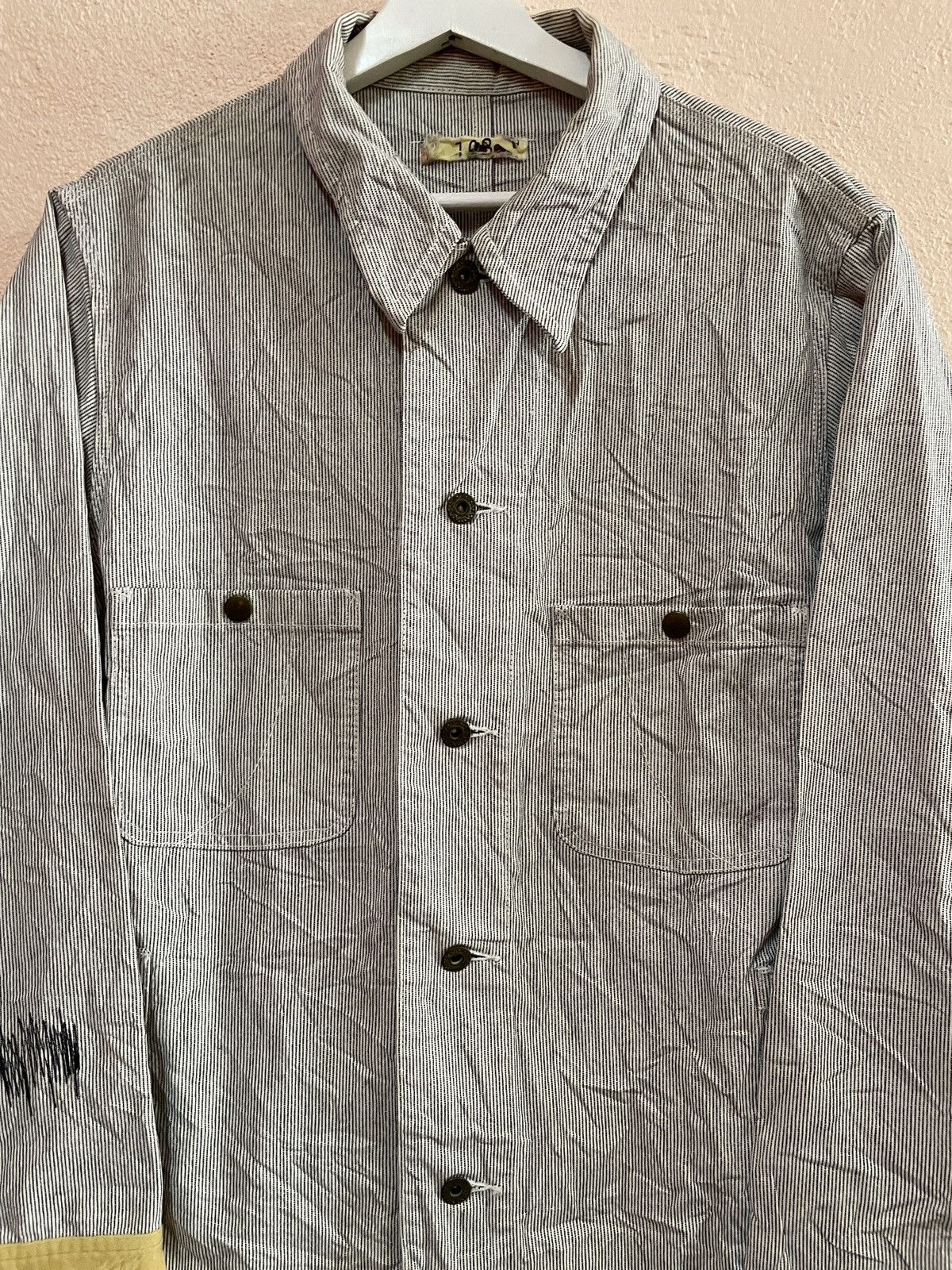 Japanese Brand Archival Made in Japan chore jacket patchwork military army Size US S / EU 44-46 / 1 - 2 Thumbnail