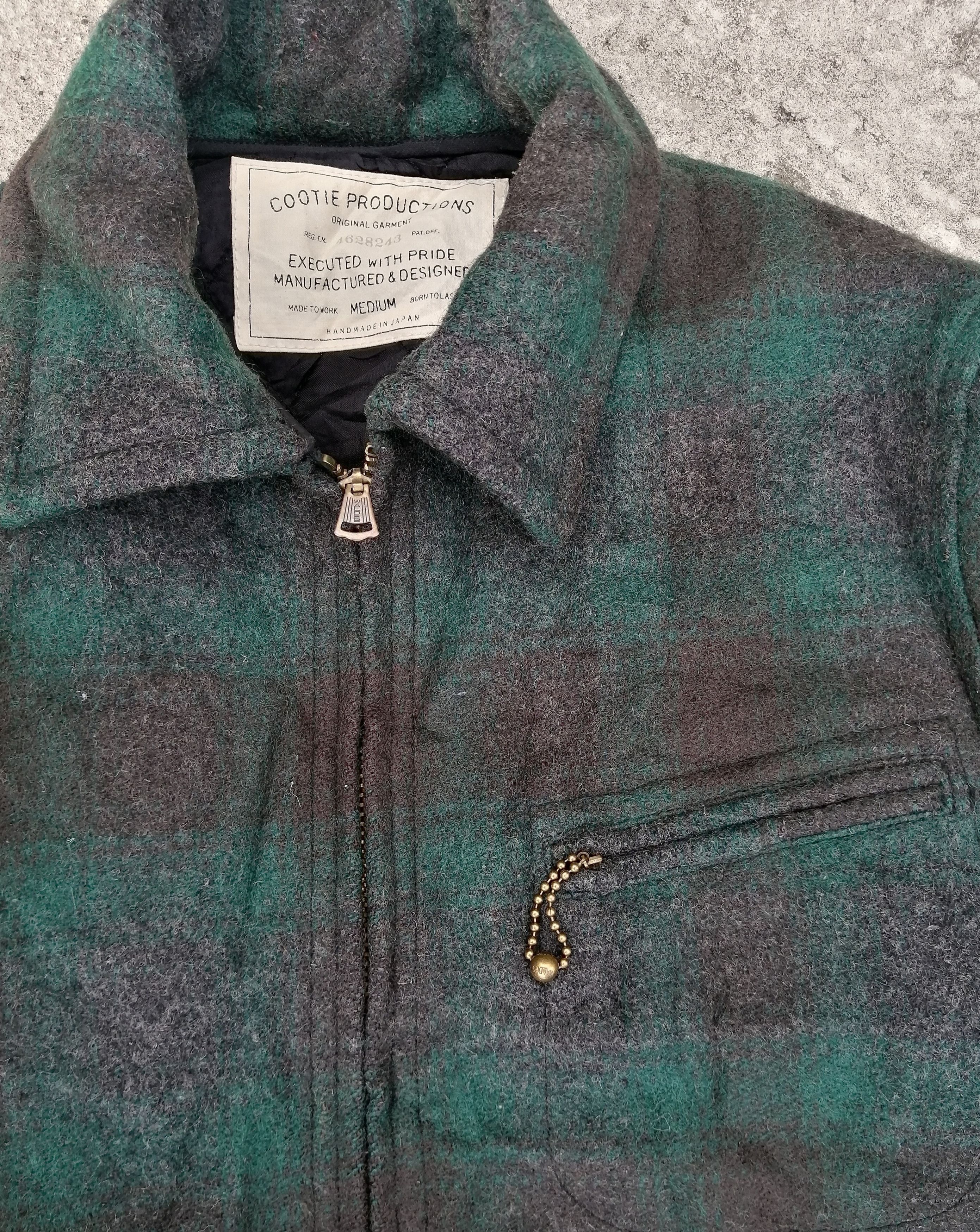 Japanese Brand Cootie Productions Plaid Wool Jacket Size US S / EU 44-46 / 1 - 3 Thumbnail