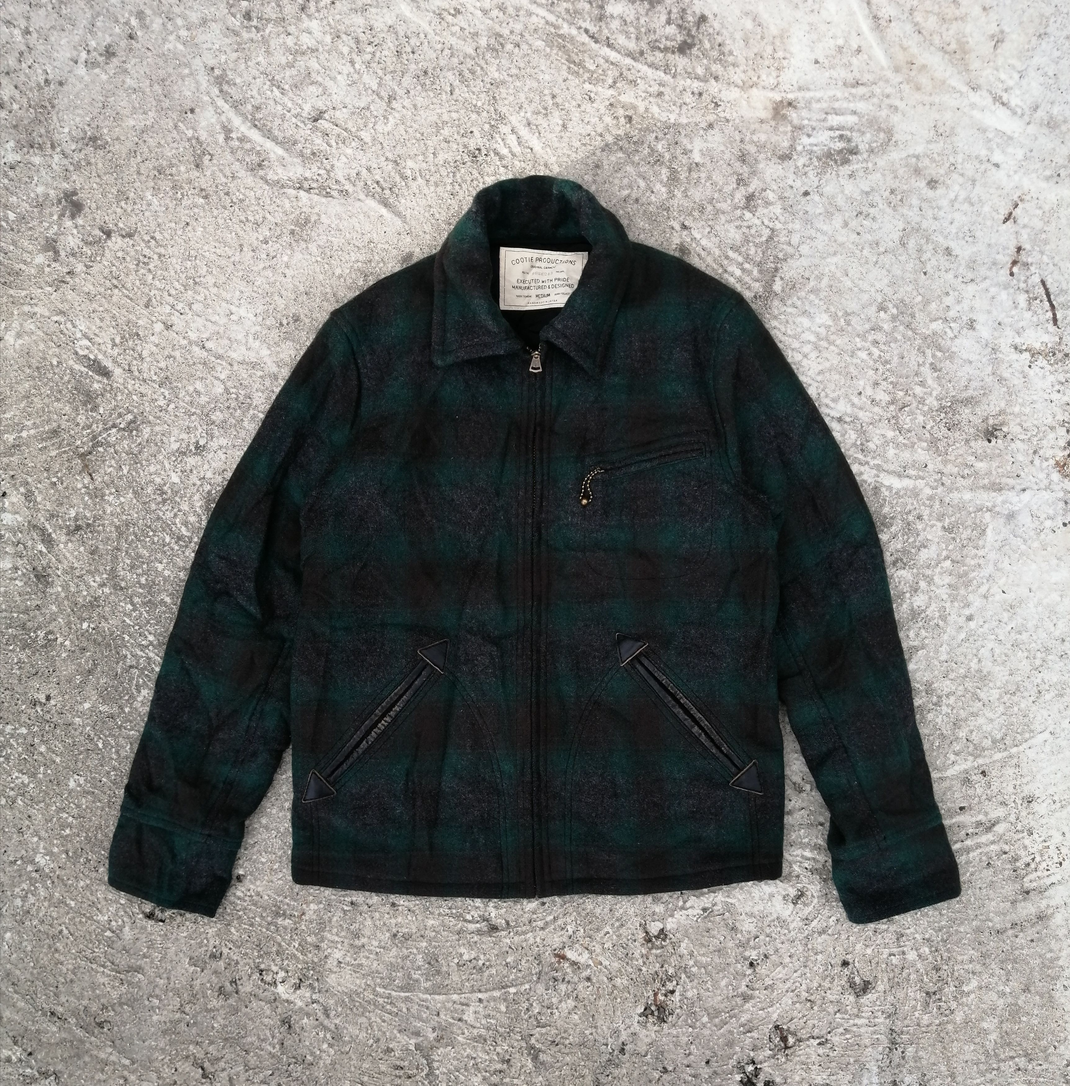 Japanese Brand Cootie Productions Plaid Wool Jacket Size US S / EU 44-46 / 1 - 1 Thumbnail