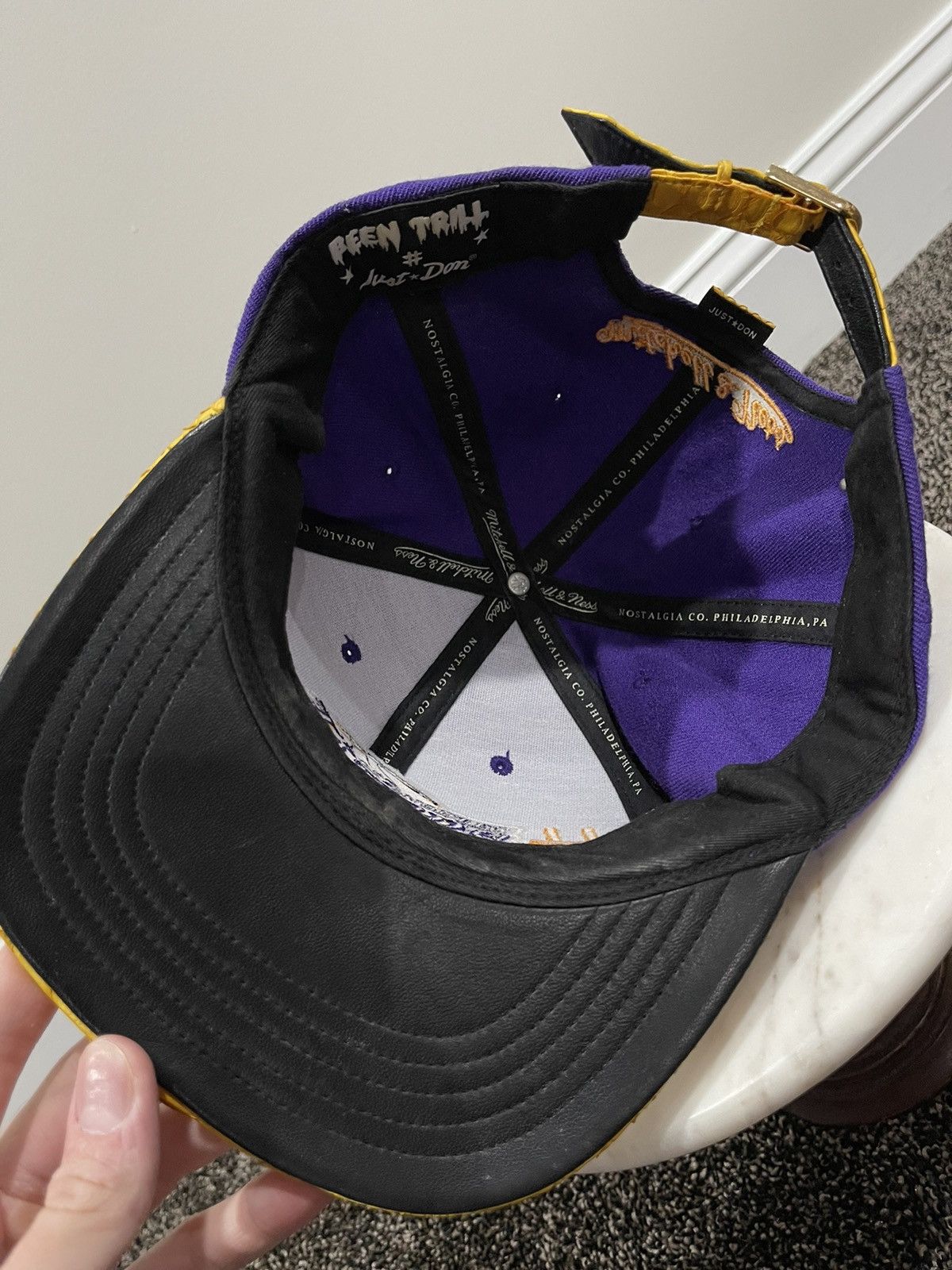 Been Trill Just Don x Been Trill x M&N NBA Los Angeles Lakers Hat Size ONE SIZE - 6 Thumbnail