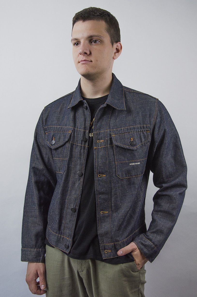 Stone Island STONE ISLAND Denim Distressed Trucker Jacket Size US S / EU 44-46 / 1 - 2 Thumbnail