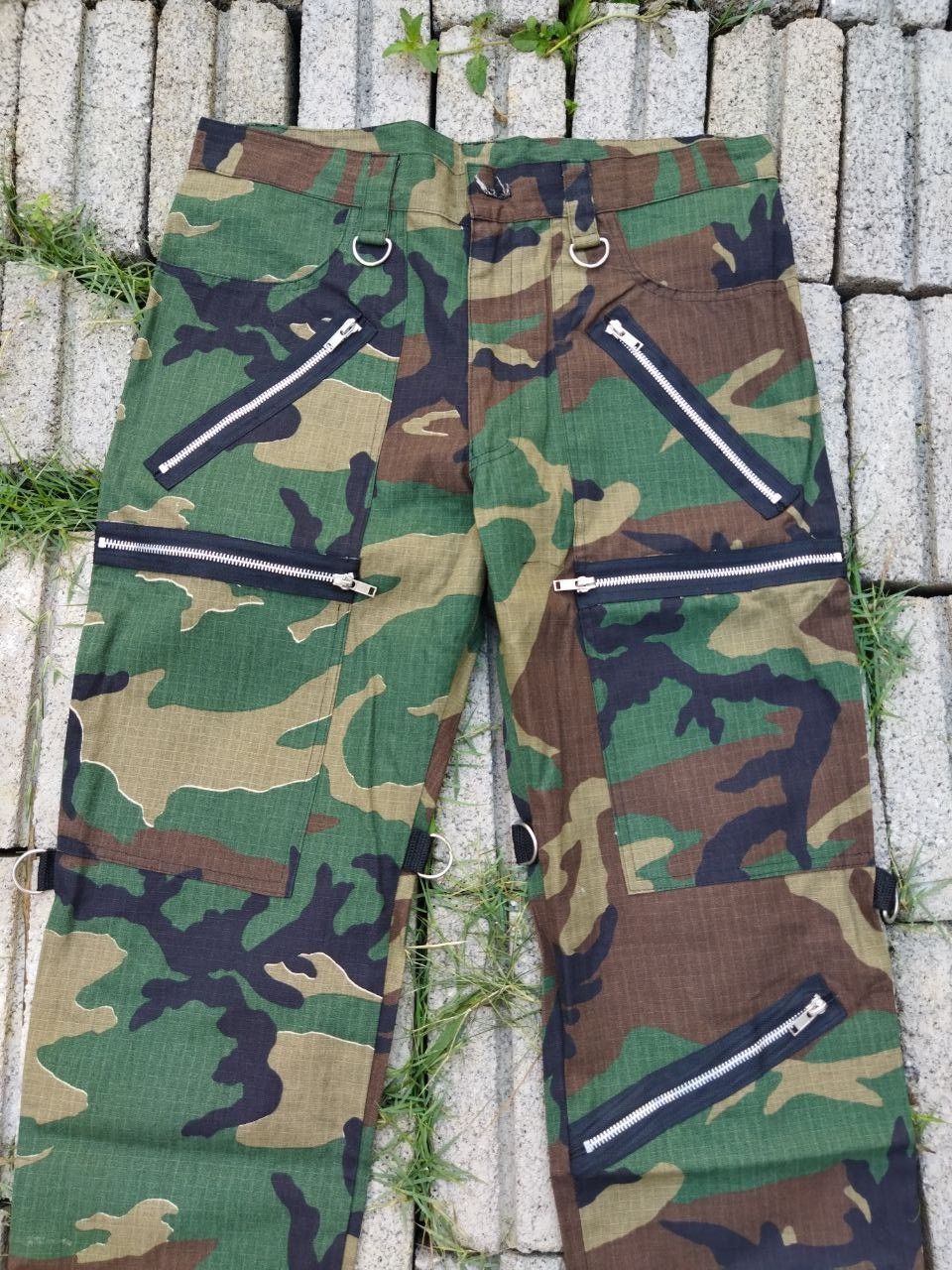 Vintage Vintage Nine Deep Zipper Camo Tactical Pants Size US 32 / EU 48 - 4 Thumbnail