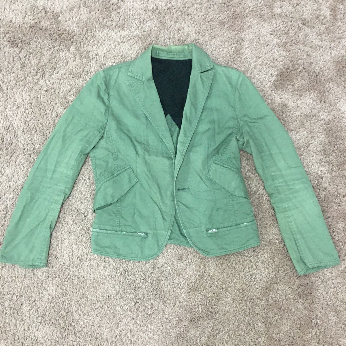 CABANE de ZUCCa green cotton outwear Size US M / EU 48-50 / 2 - 1 Thumbnail