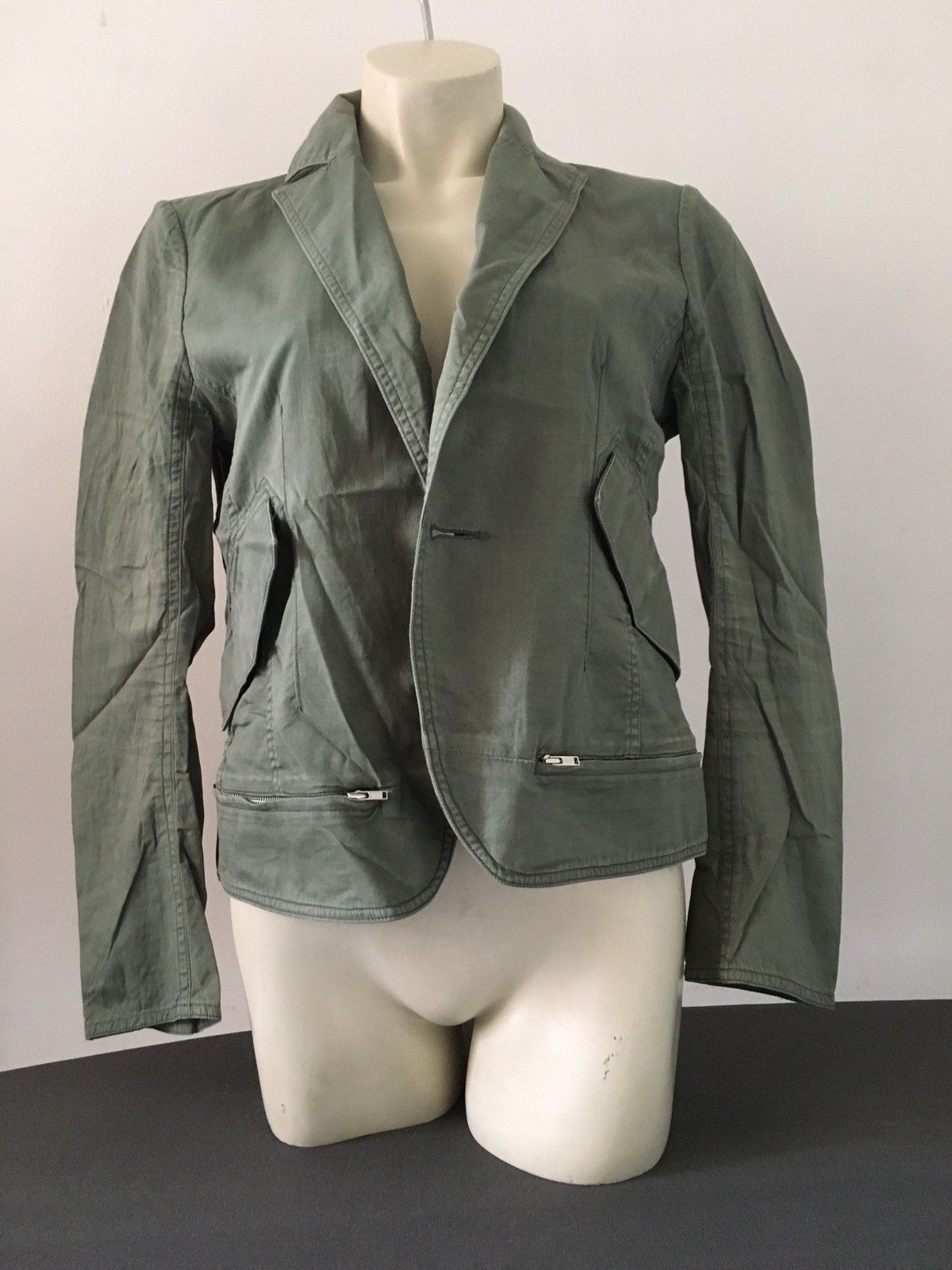 CABANE de ZUCCa green cotton outwear Size US M / EU 48-50 / 2 - 11 Thumbnail
