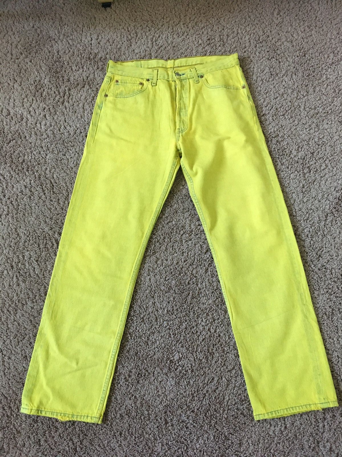 Levi's vintage yellow dyed jeans Size US 34 / EU 50 - 1 Thumbnail