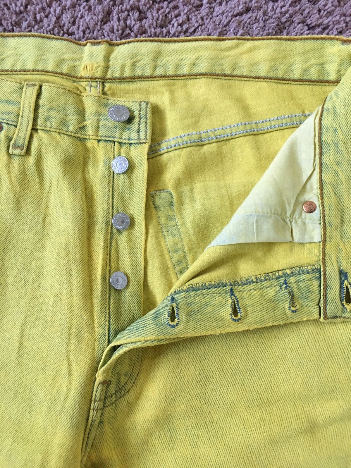 Levi's vintage yellow dyed jeans Size US 34 / EU 50 - 3 Thumbnail