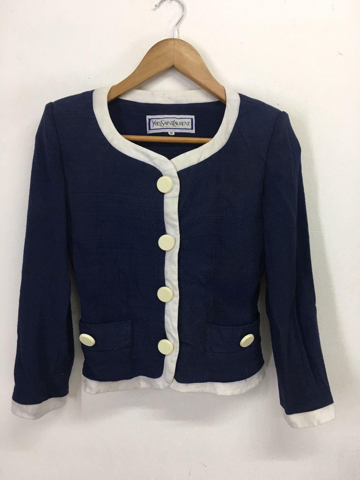 Vintage indigo blue coat Size US S / EU 44-46 / 1 - 2 Thumbnail