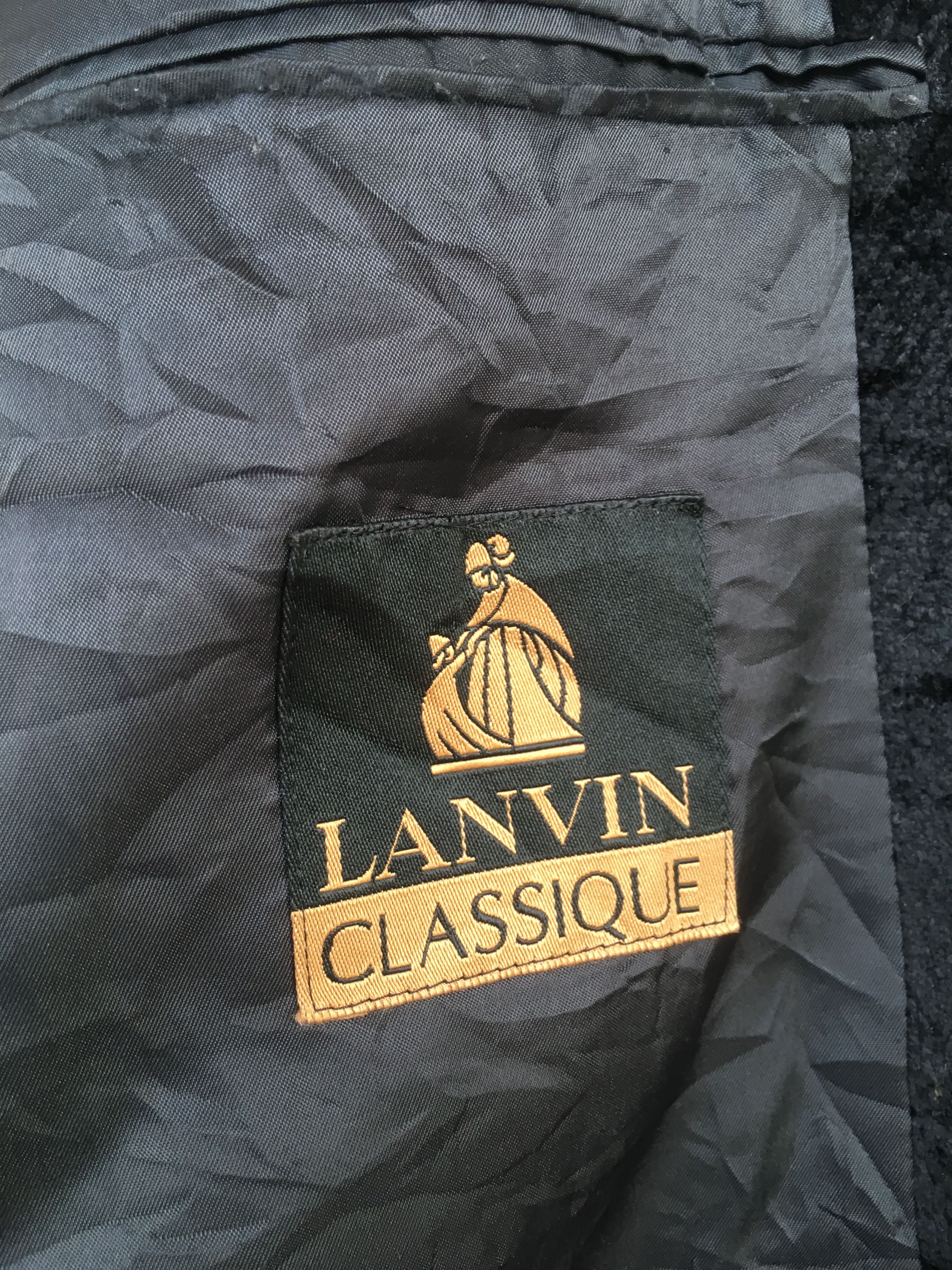 Lanvin black suede cotton Size 44R - 9 Thumbnail
