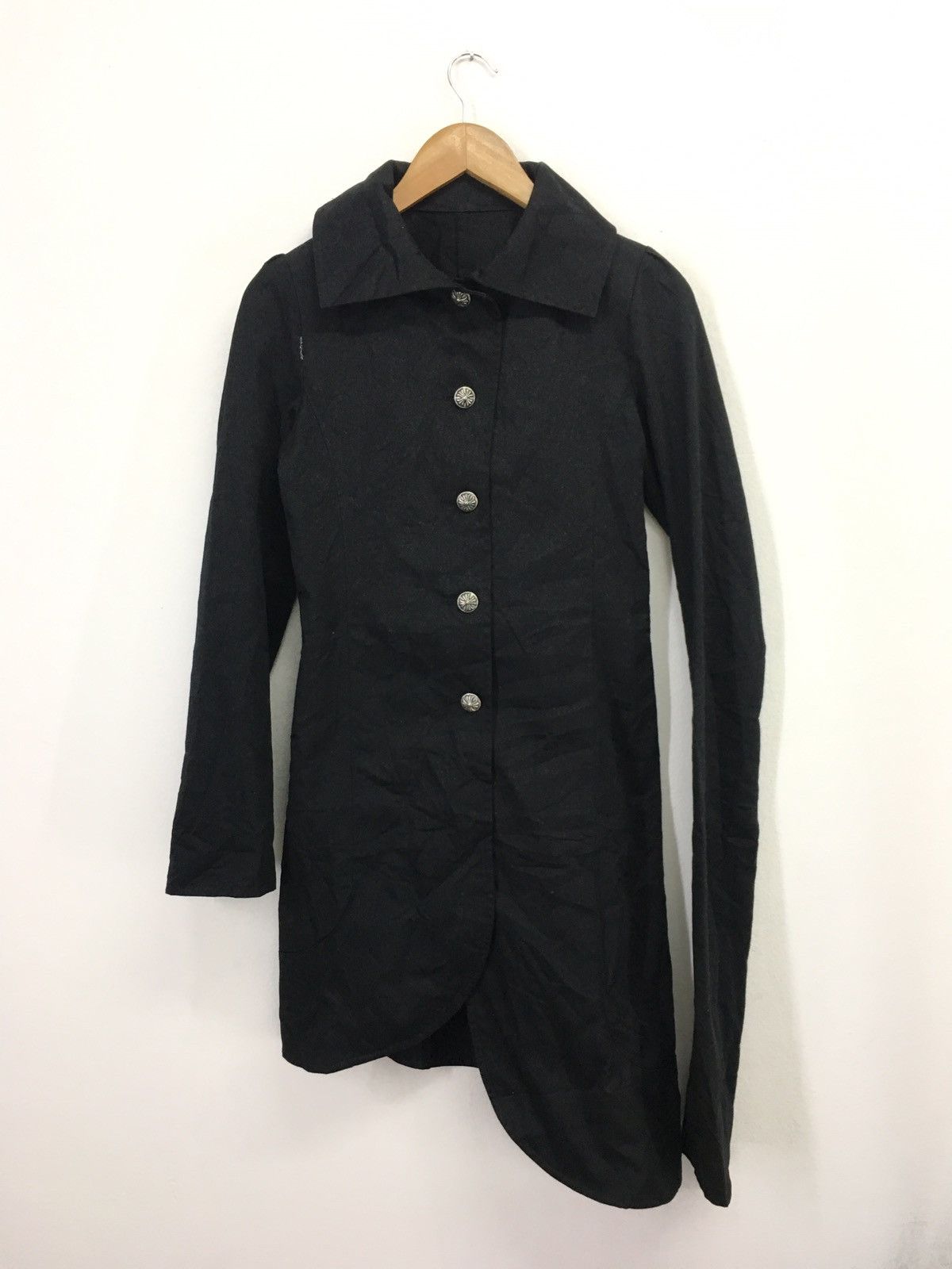 Image of Designer Zoestyles Asymmetrical Jacket in Black, Men's (Size Small)