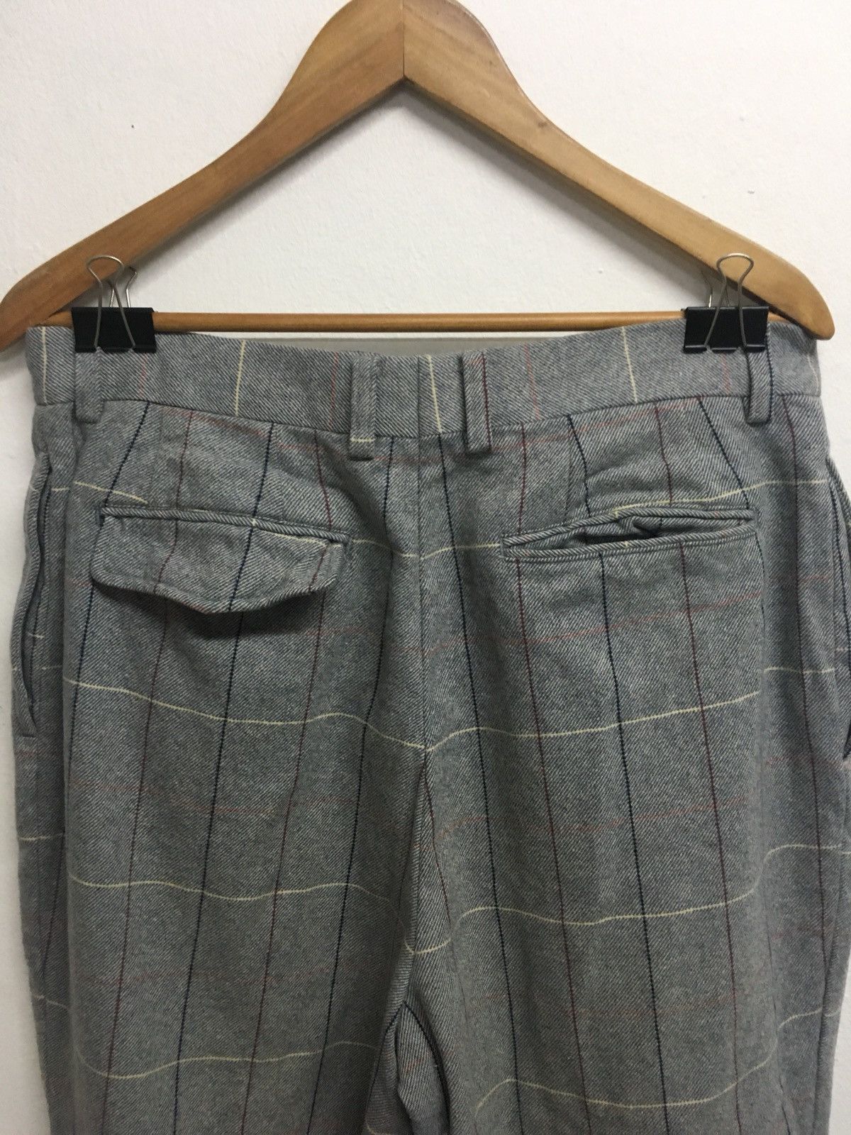 Vintage wool check pant Size US 33 - 4 Thumbnail