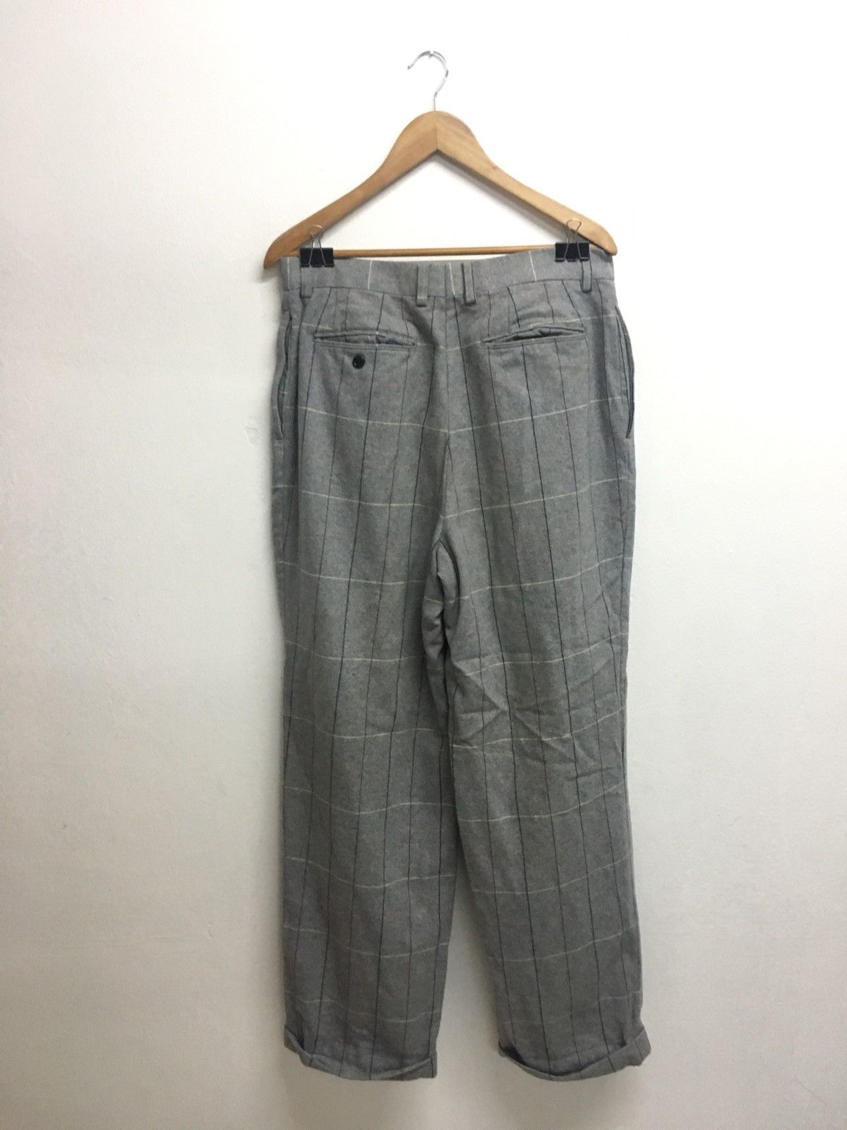 Vintage wool check pant Size US 33 - 3 Thumbnail