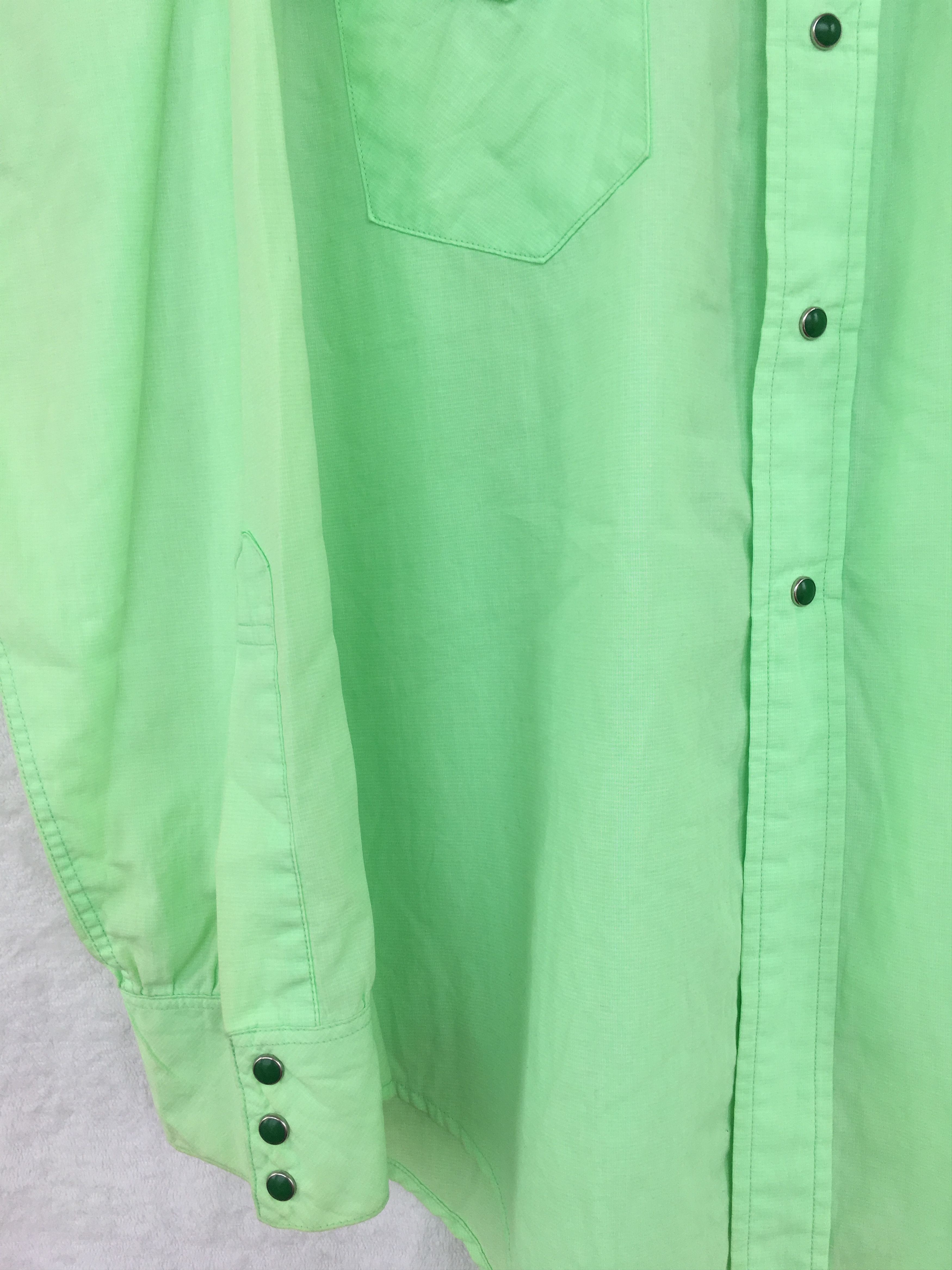 Hiroshi Kato lime neon pearl snap Size US M / EU 48-50 / 2 - 5 Thumbnail