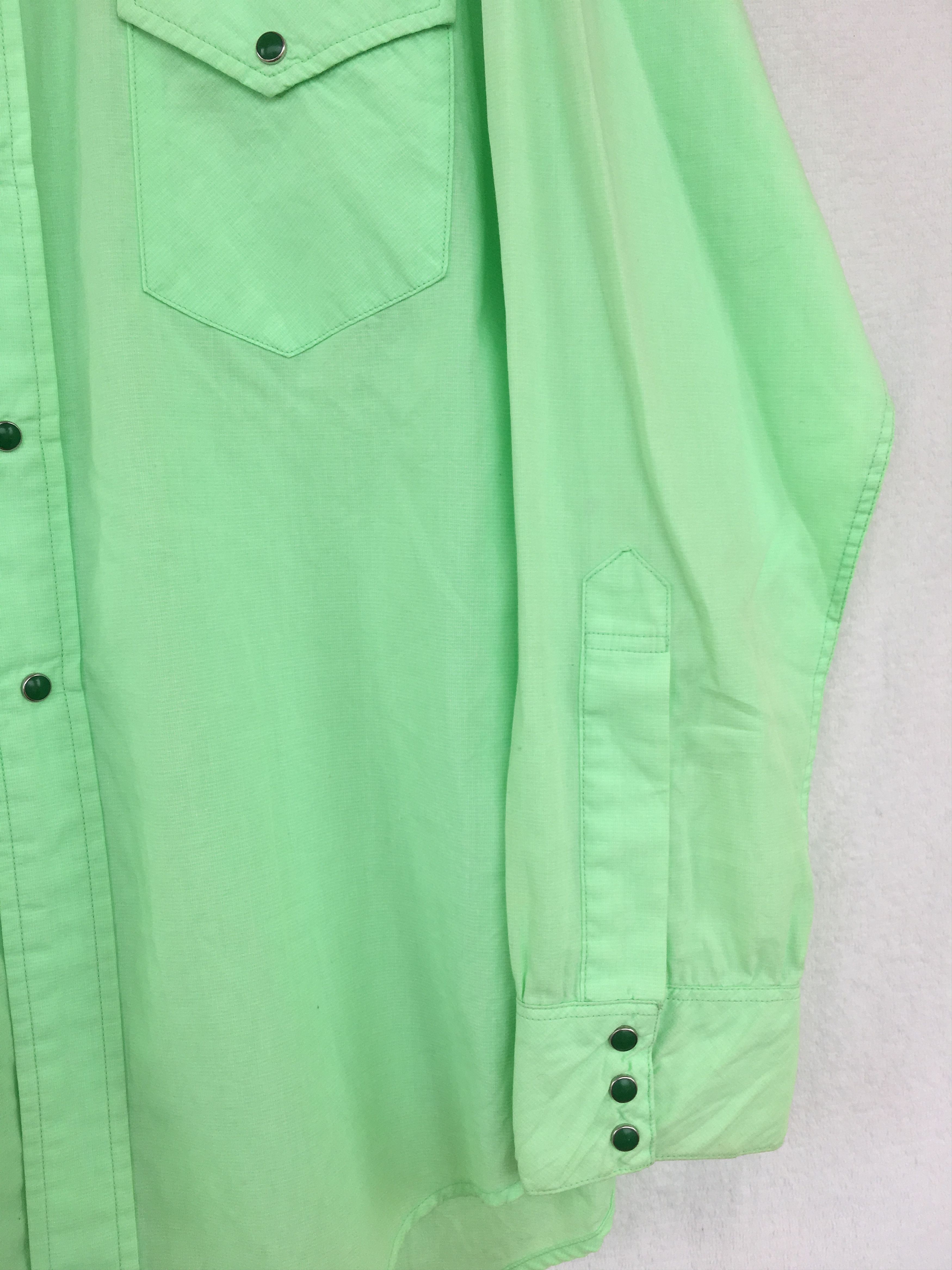 Hiroshi Kato lime neon pearl snap Size US M / EU 48-50 / 2 - 4 Thumbnail