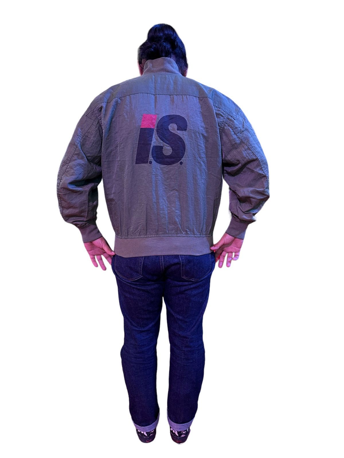 Issey Miyake Issey Miyake IS Bomber Jacket Big Logo Size US M / EU 48-50 / 2 - 9 Thumbnail