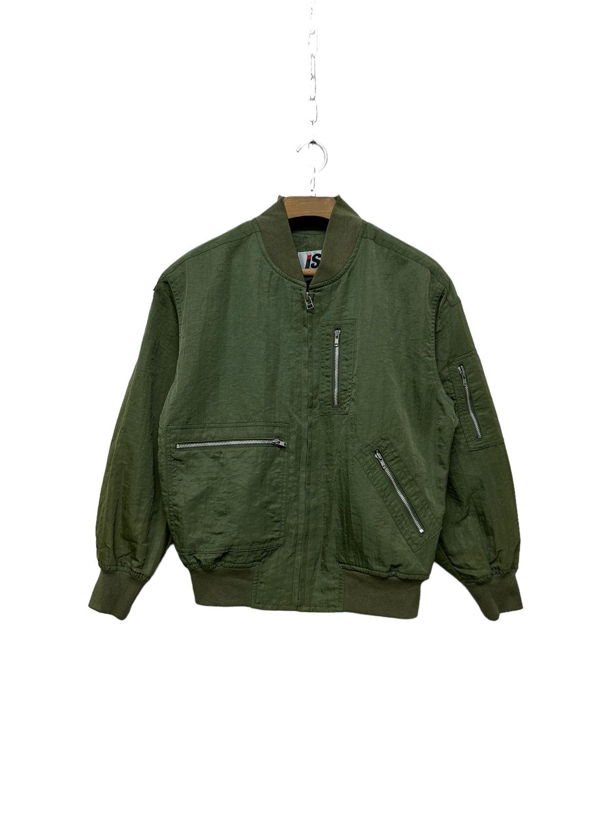 Issey Miyake Issey Miyake IS Bomber Jacket Big Logo Size US M / EU 48-50 / 2 - 2 Thumbnail