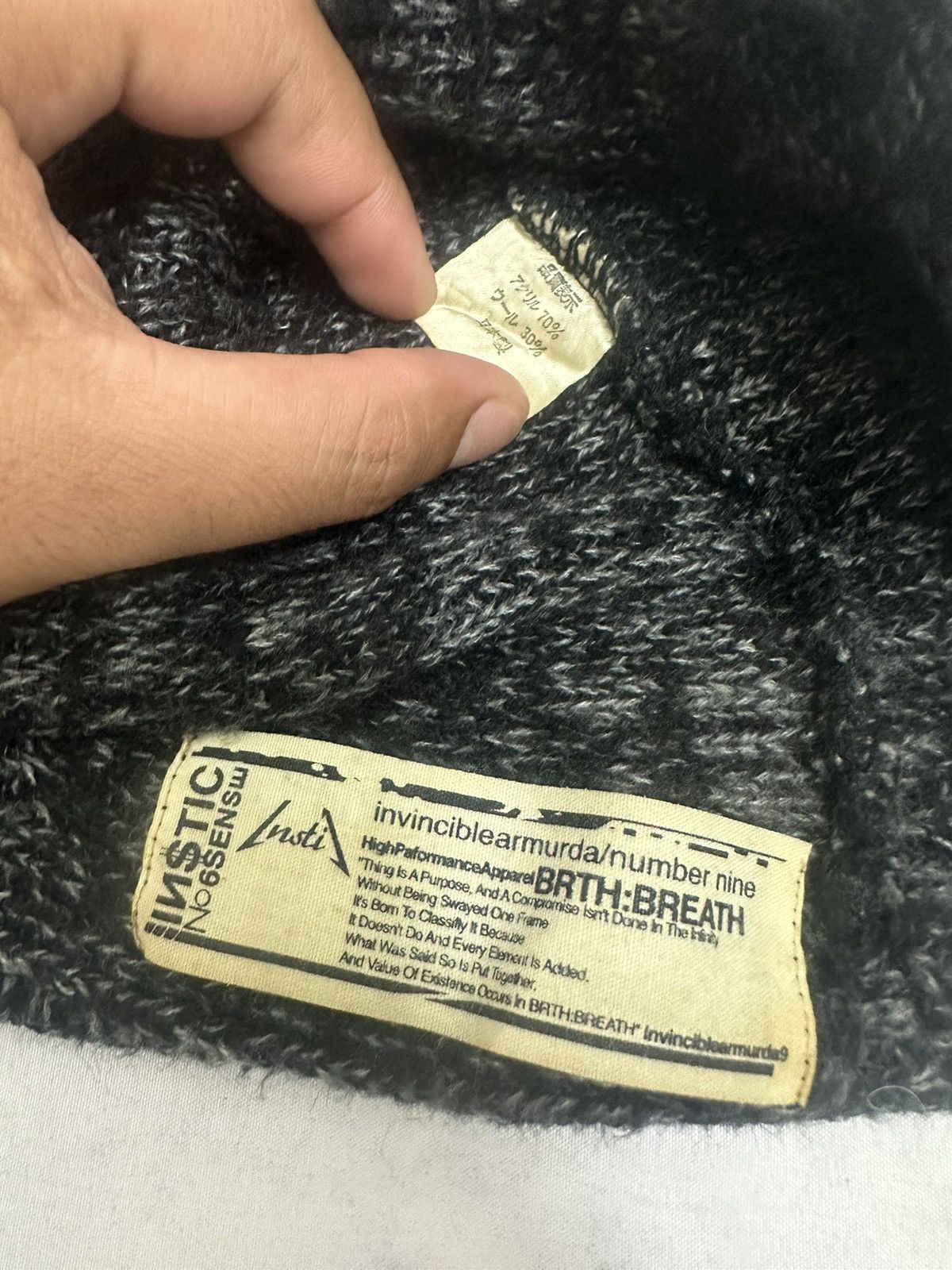 Number (N)ine Number (N)ine Knit Beanie Hat Size ONE SIZE - 4 Thumbnail