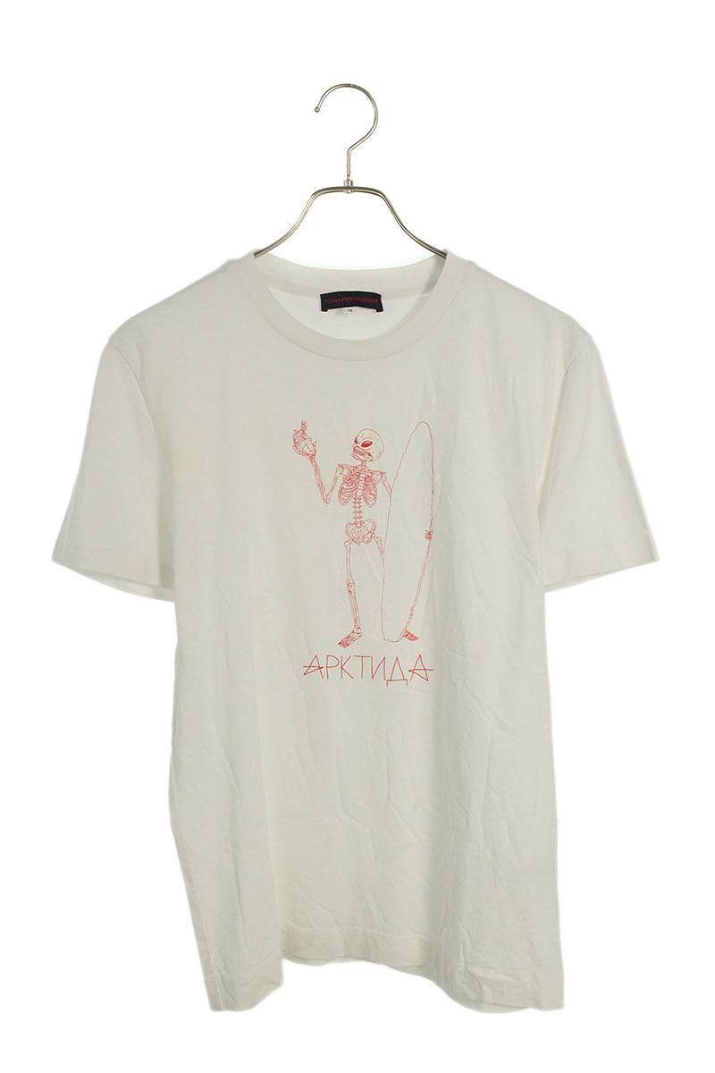 Gosha Rubchinskiy Cyrillic Arktida Surfing Skeleton Tee Size US M / EU 48-50 / 2 - 1 Thumbnail