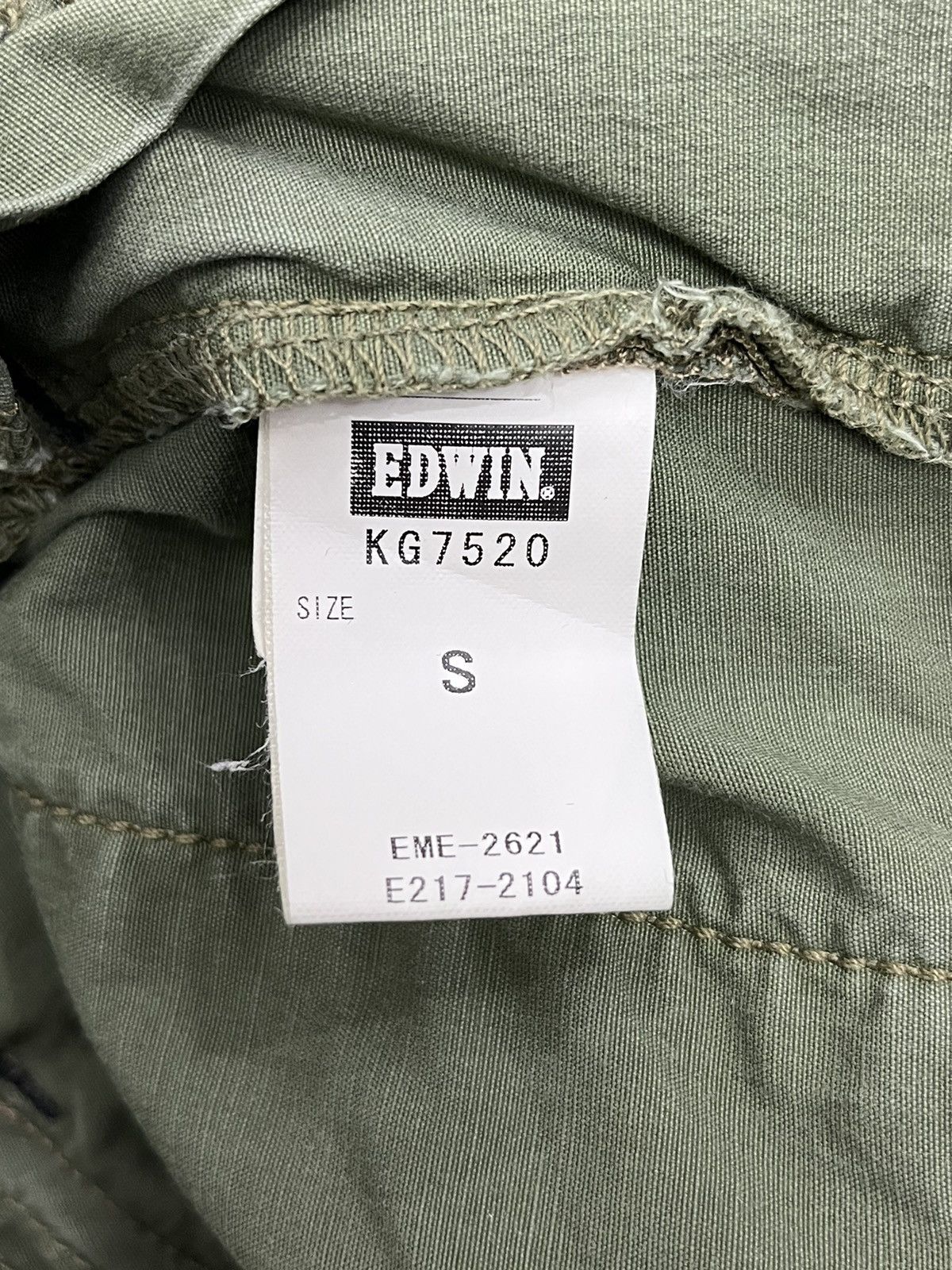 Edwin EDWIN Green Army Tactical Military Style Cargo Pocket Flare Size US 27 - 10 Thumbnail