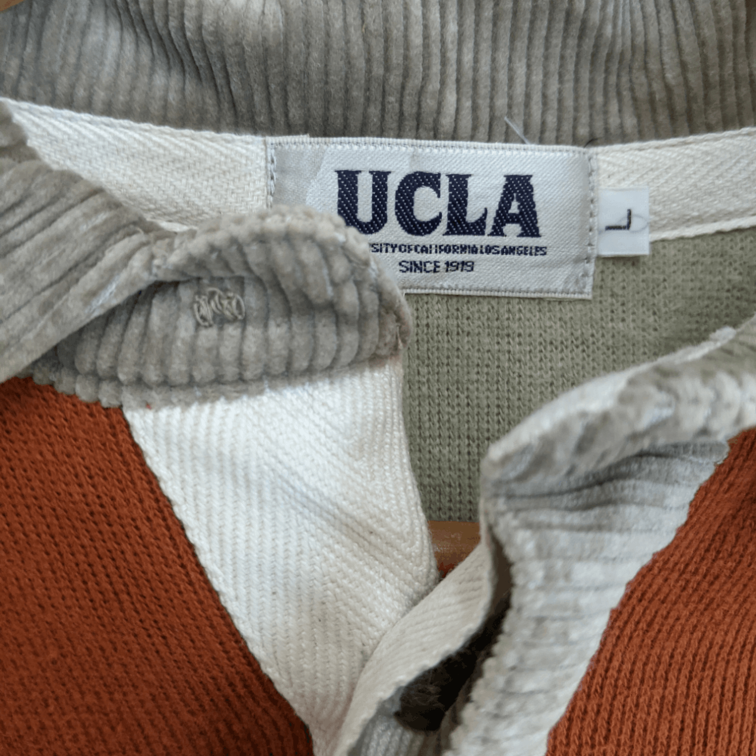Los Angeles Apparel UCLA University Of California Los Angeles Polo Sweatshirt Size US L / EU 52-54 / 3 - 8 Thumbnail
