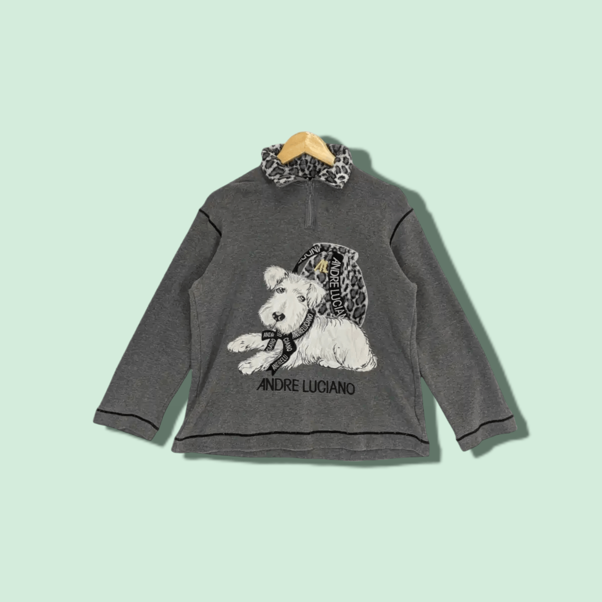 Andreluciano ANDRE LUCIANO Cute Dog Image Jumper Sweatshirt Size L / US 10 / IT 46 - 1 Thumbnail