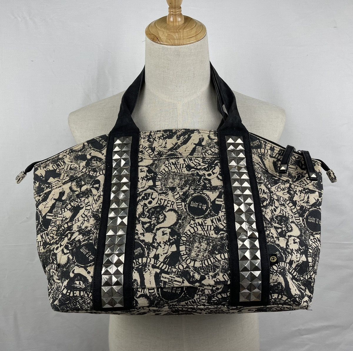 Japanese Brand × Seditionaries punk style spiked full print tote bag t1 Size ONE SIZE - 1 Thumbnail