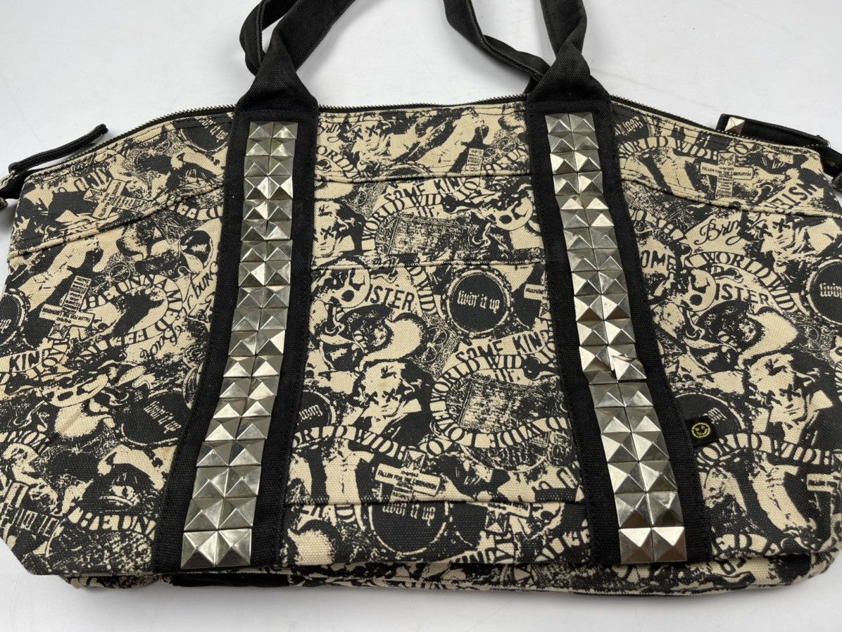 Japanese Brand × Seditionaries punk style spiked full print tote bag t1 Size ONE SIZE - 3 Thumbnail