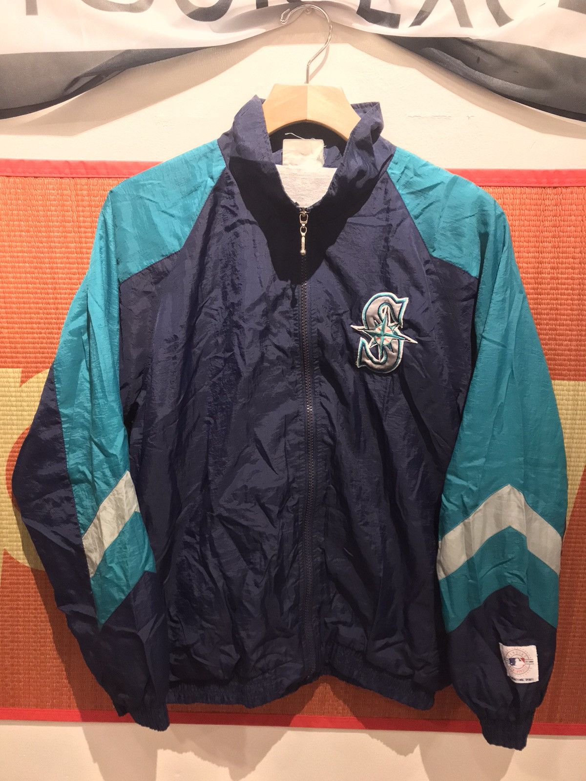 Vintage Vintage retro 90s made USA MLB Seattle Mariners sport jacket ...