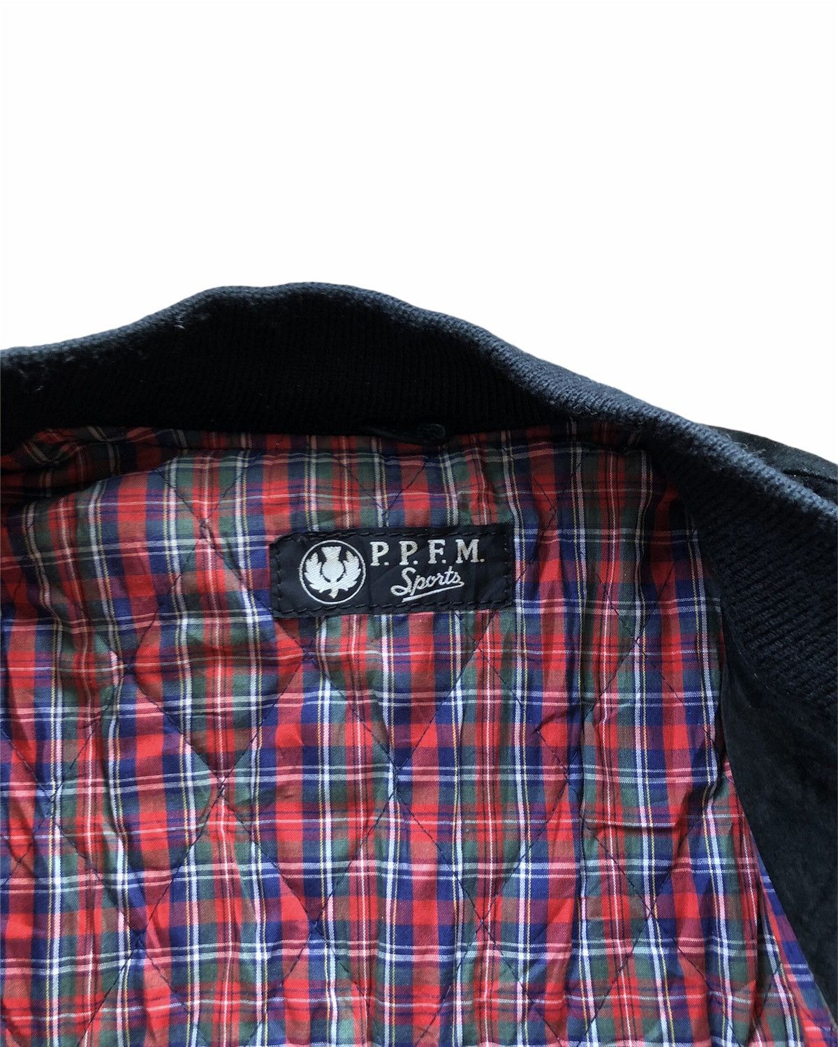 PPFM 1990s PPFM Black Suede Leather Sports Varsity Jacket Size US M / EU 48-50 / 2 - 7 Thumbnail