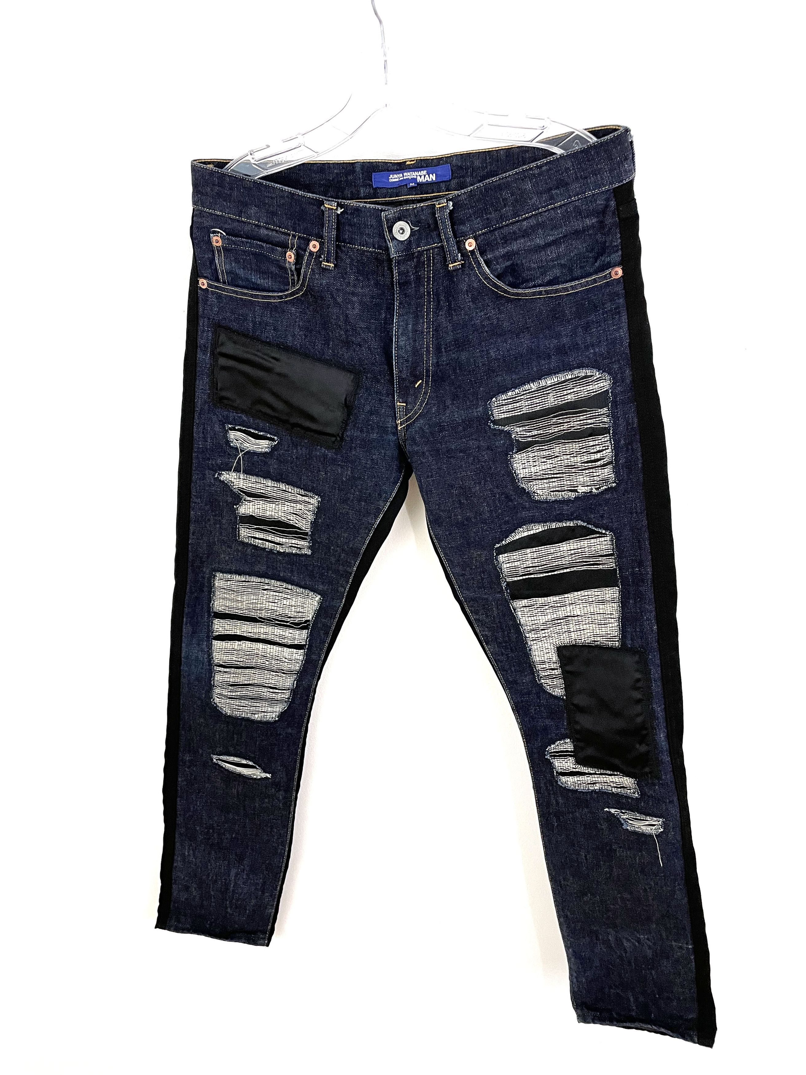 Junya Watanabe 2015 Distressed Hybrid Denim Size US 33 - 2 Thumbnail