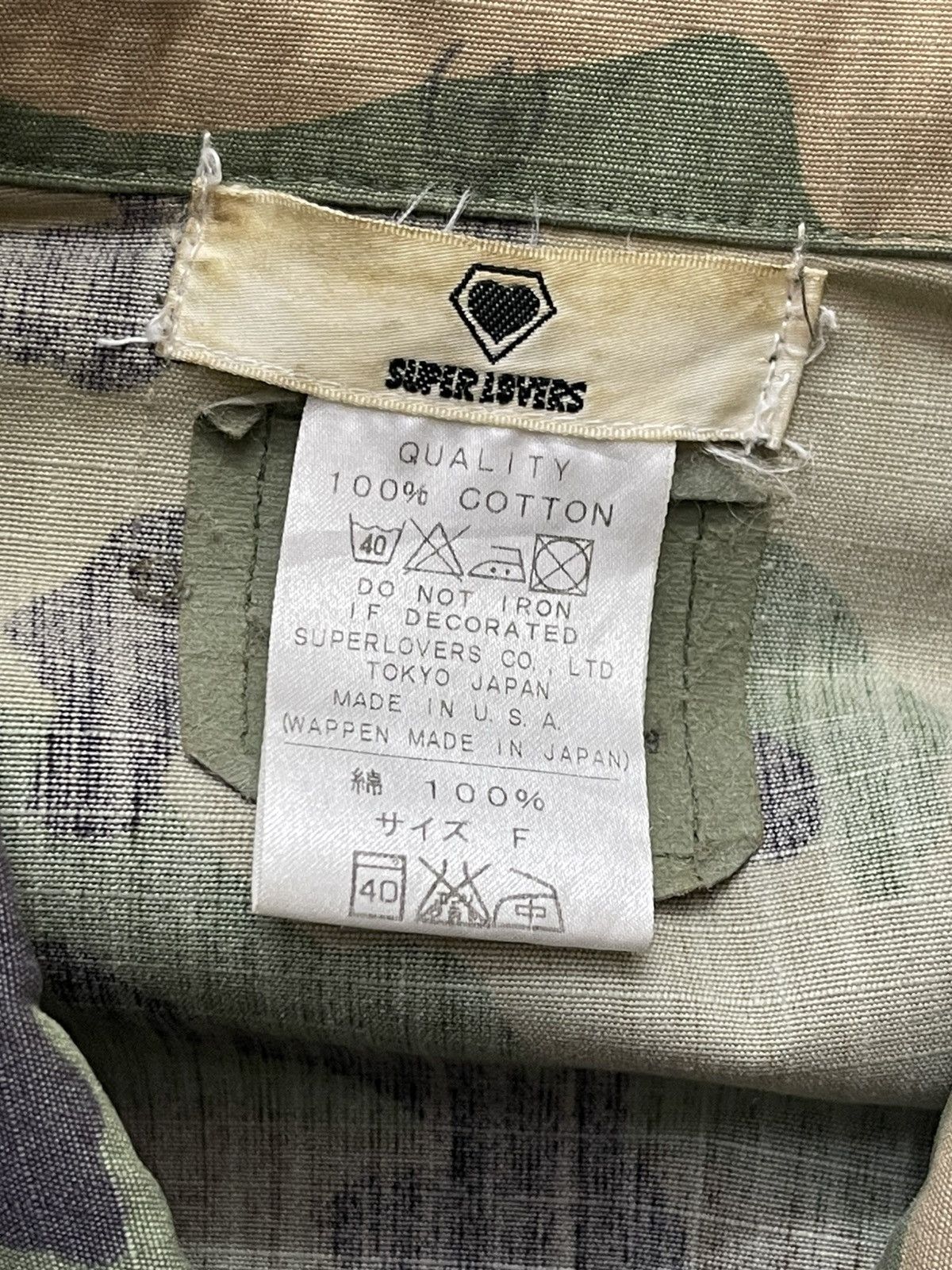 Japanese Brand RARE! Super Lovers Japan Camo Chore Jacket Size US S / EU 44-46 / 1 - 20 Thumbnail